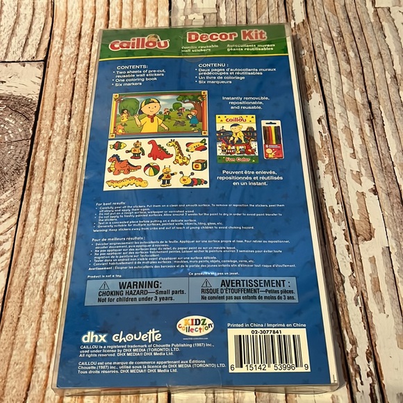Caillou Decor Kit: Prepositional Stickers - Picture 3 of 7
